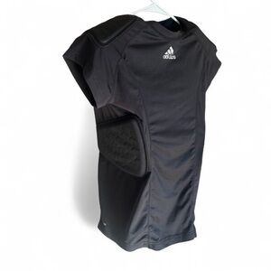 Adidas Youth Aeroready Padded Shirt Black Protective Football Top Kids M